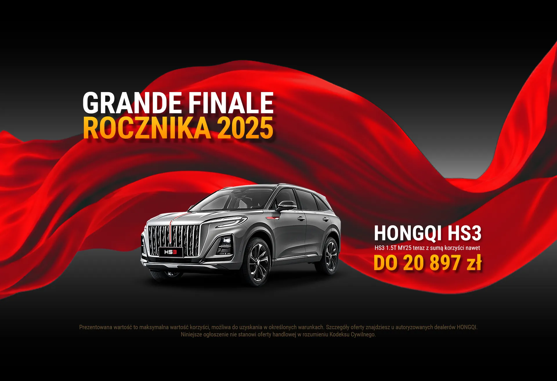 Grande Finale rocznika 2025 - model Hongqi HS3